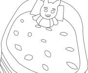 Coloriage Animal de adopt me au lit