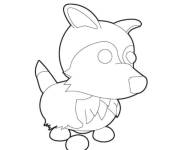 Coloriage Animaux adopt me simple