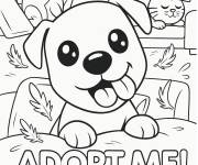 Coloriage Animaux de compagnie de Adoptez moi &agrave; la maison