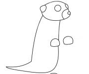 Coloriage Animaux de roblox Suricate adopt me