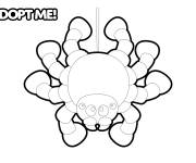 Coloriage Araign&eacute;e du jeu de Roblox Adopt me