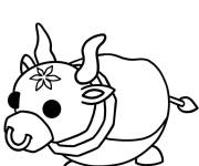 Coloriage Boeuf de Adopt Me