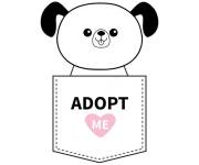 Coloriage et dessins gratuit Chien animal de compagnie de Adoptez moi à imprimer