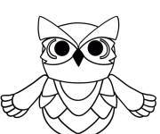 Coloriage Chouette du jeu adopt me