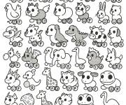 Coloriage Collection des animaux Adopt me Roblox