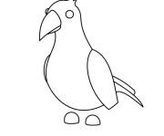 Coloriage Corbeau adopt me
