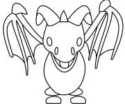 Coloriage Dragon de glace Adopt me
