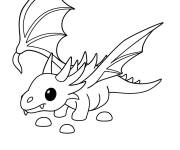 Coloriage Dragton volant adopt me