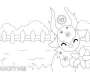 Coloriage Goldhorn Adopt me de Roblox
