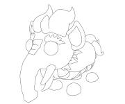 Coloriage Guardian Lion Adopt me