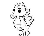 Coloriage Hippocampe Adopt Me