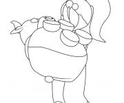 Coloriage et dessins gratuit Joueur et le taureau lunaire de Adopt me à imprimer