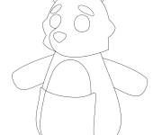 Coloriage Kangourou du jeu populaire de Roblox Adopt me