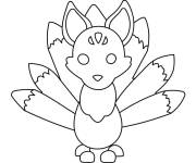 Coloriage et dessins gratuit Kitsune du jeu de Roblox à imprimer