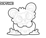 Coloriage Kouala Adopt me