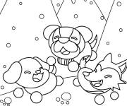 Coloriage Les chiens du jeu de Roblox populaire