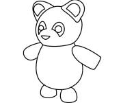 Coloriage Panda Adopt Me
