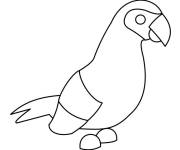 Coloriage et dessins gratuit Perroquet de Adopt me à imprimer