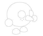Coloriage Pet Snowball de Adopt Me