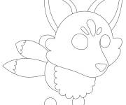 Coloriage Petit Kitsune de Roblox