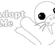 Coloriage Phoque Adopt Me