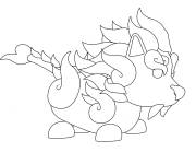 Coloriage Protecteur de lion de Adopt me