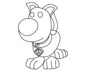 Coloriage Scooby Doo adopt me Roblox