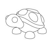Coloriage Tortue adopt me