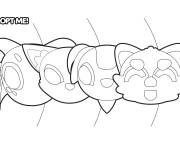 Coloriage Visages des animaux adopt me