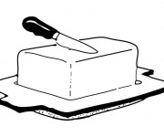 Coloriage Aliments Beurre