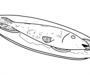 Coloriage Aliments Repas Poisson