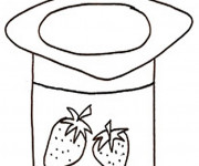 Coloriage Aliments Yaourt