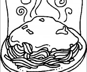 Coloriage et dessins gratuit Nourriture repas à imprimer