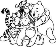 Coloriage Amis animaux de cartoon