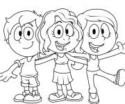 Coloriage Amis droles