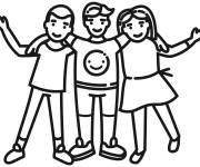 Coloriage Amiti&eacute; et diversit&eacute;