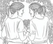 Coloriage Amiti&eacute; pour adulte