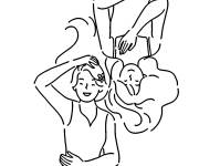 Coloriage et dessins gratuit Amiti&eacute; pour filles à imprimer