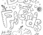 Coloriage Amour des meilleurs amis