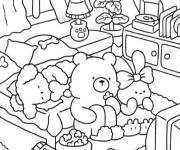 Coloriage C'est le temps de dormir