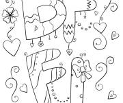 Coloriage Carte de l'amiti&eacute;