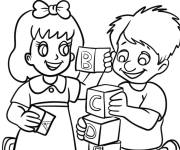 Coloriage Construire votre amiti&eacute;
