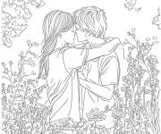 Coloriage De l'amour ou de l'amiti&eacute;