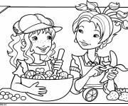 Coloriage Holly Hobbie avec son amie