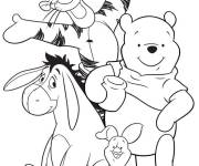 Coloriage Illustration des amis de Disney