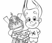 Coloriage Jimmy et son ami Goddard