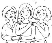Coloriage Journ&eacute;e de l'amiti&eacute; en ligne