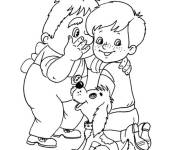 Coloriage et dessins gratuit L'ami nous r&eacute;v&egrave;le le secret à imprimer