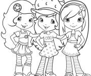 Coloriage L'amiti&eacute; de trois belles filles