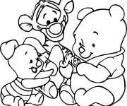 Coloriage L'amiti&eacute; des animaux mignons